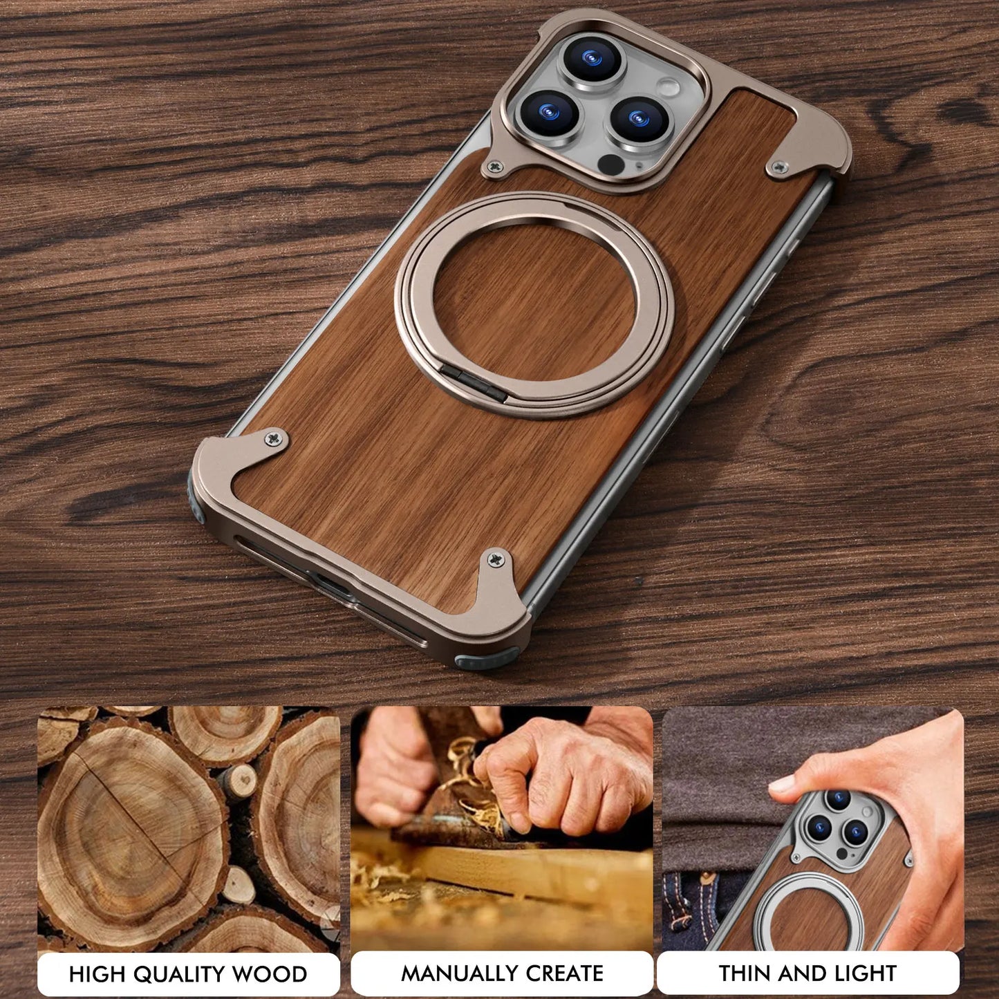 Eary Solid Wood Phone Case