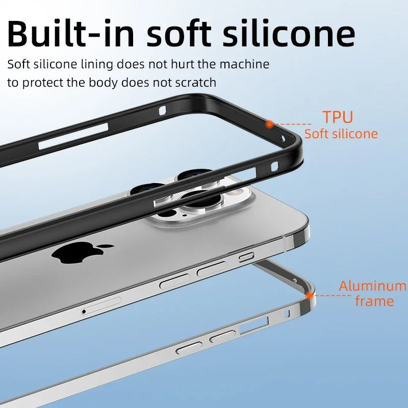 Luxury Light Aluminum Metal Frame for IPhone