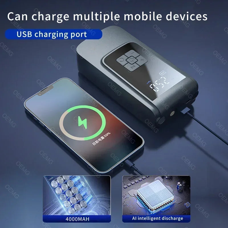 Tek Vortex Portable Car Starter with Air Pump