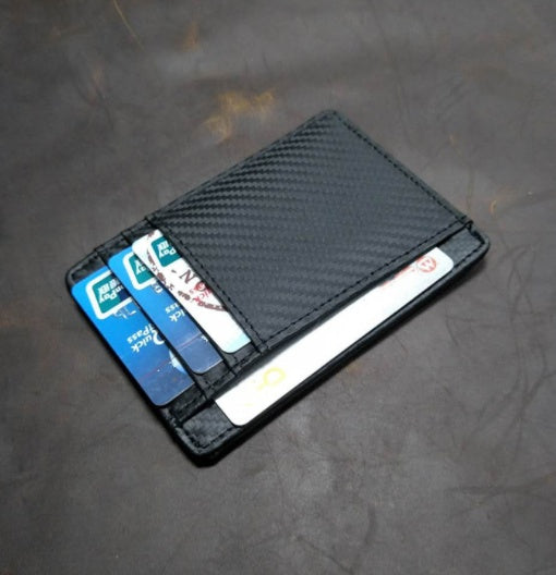 EXINOZ Leather Minimalist Wallet RFID Blocking