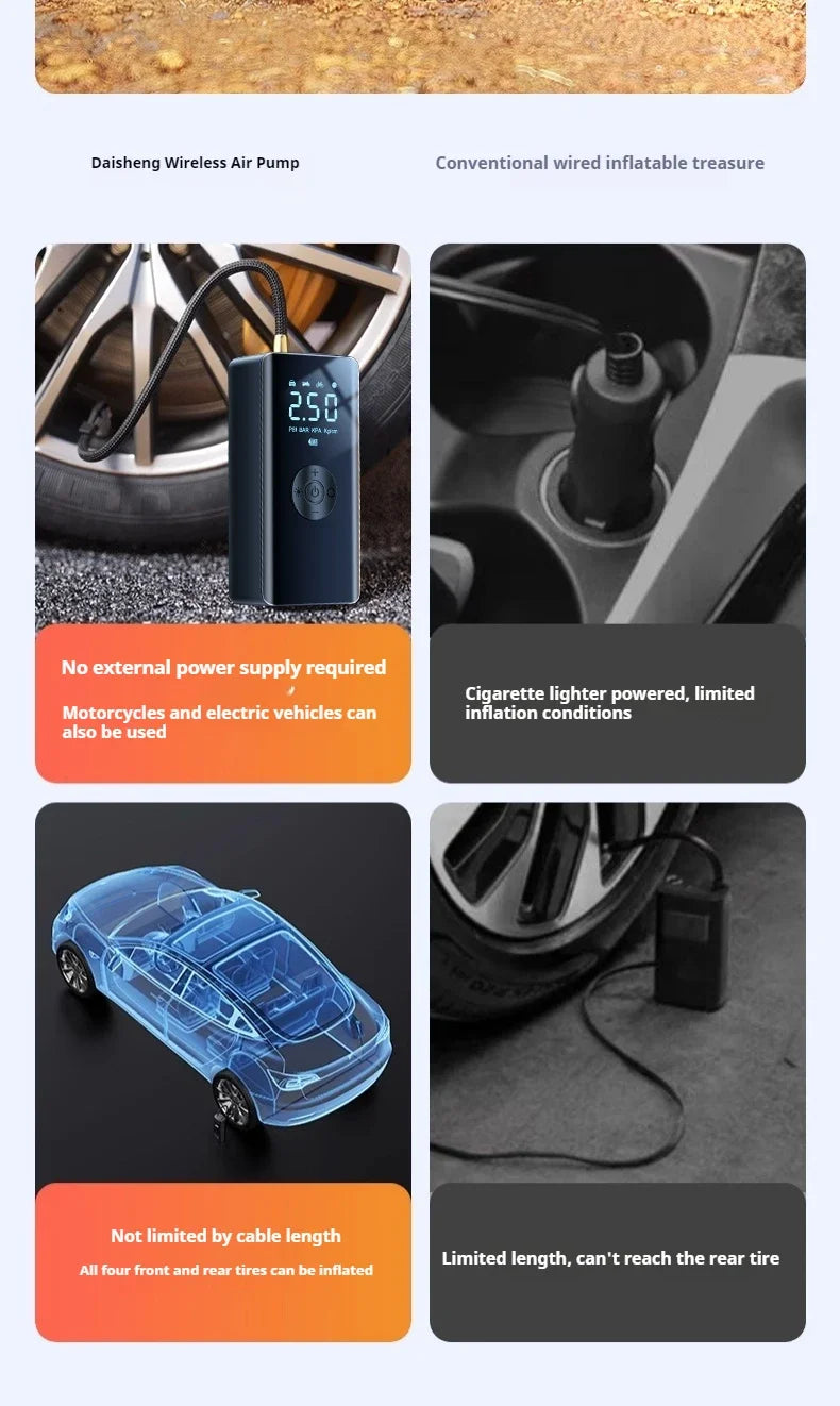 Car Multi-function Air Compressor Jump Starter