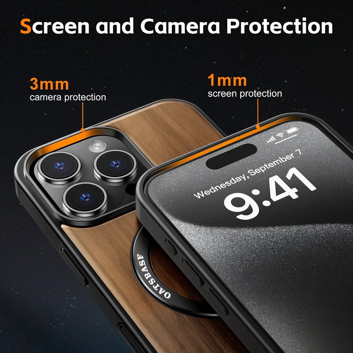 Oatsbasf Wooden Style Phone Case for iPhone