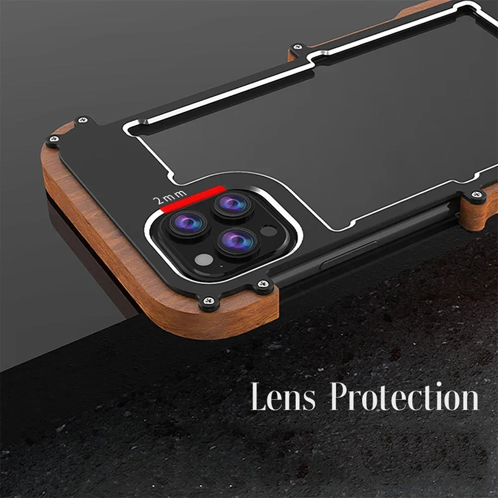 Original R-JUST Metal Frame Case iPhone 16