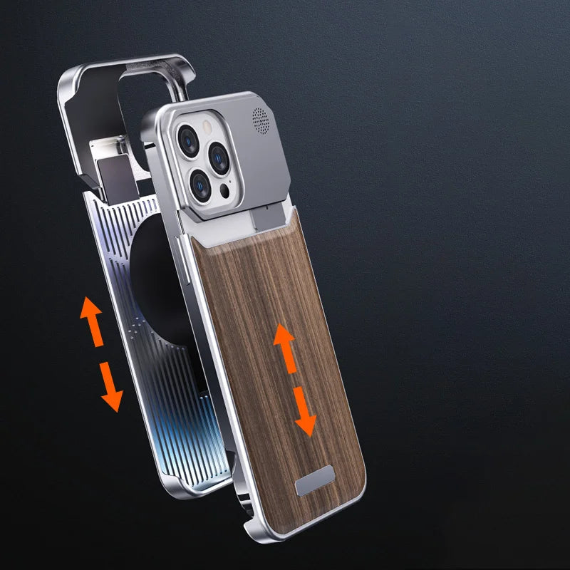 Wood And Steel IPhone Case