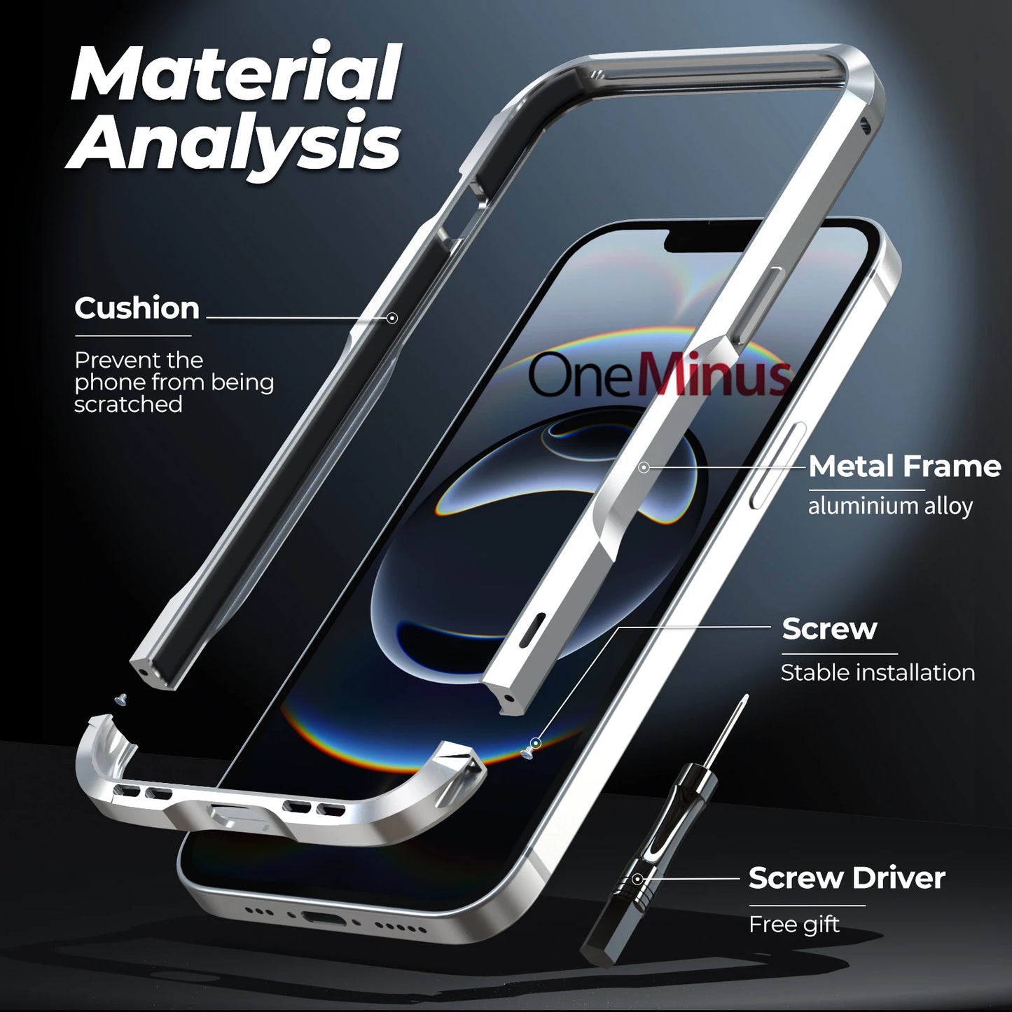 Lightweight Aluminum Metal Frame For iphone