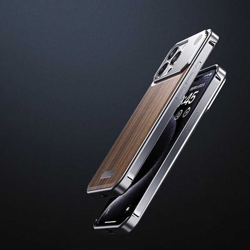 Wood And Steel IPhone Case