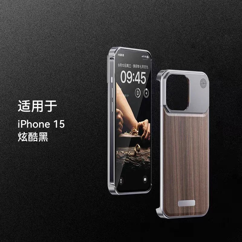 Wood And Steel IPhone Case