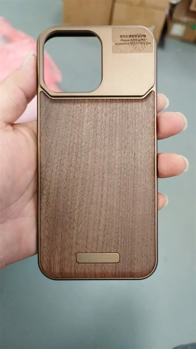 Wood And Steel IPhone Case