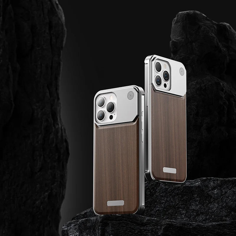 Wood And Steel IPhone Case