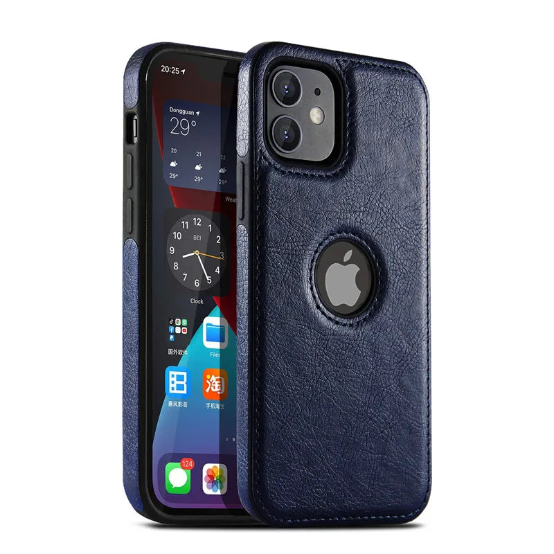 Ultra Thin Slim Leather Phone Case For iPhone