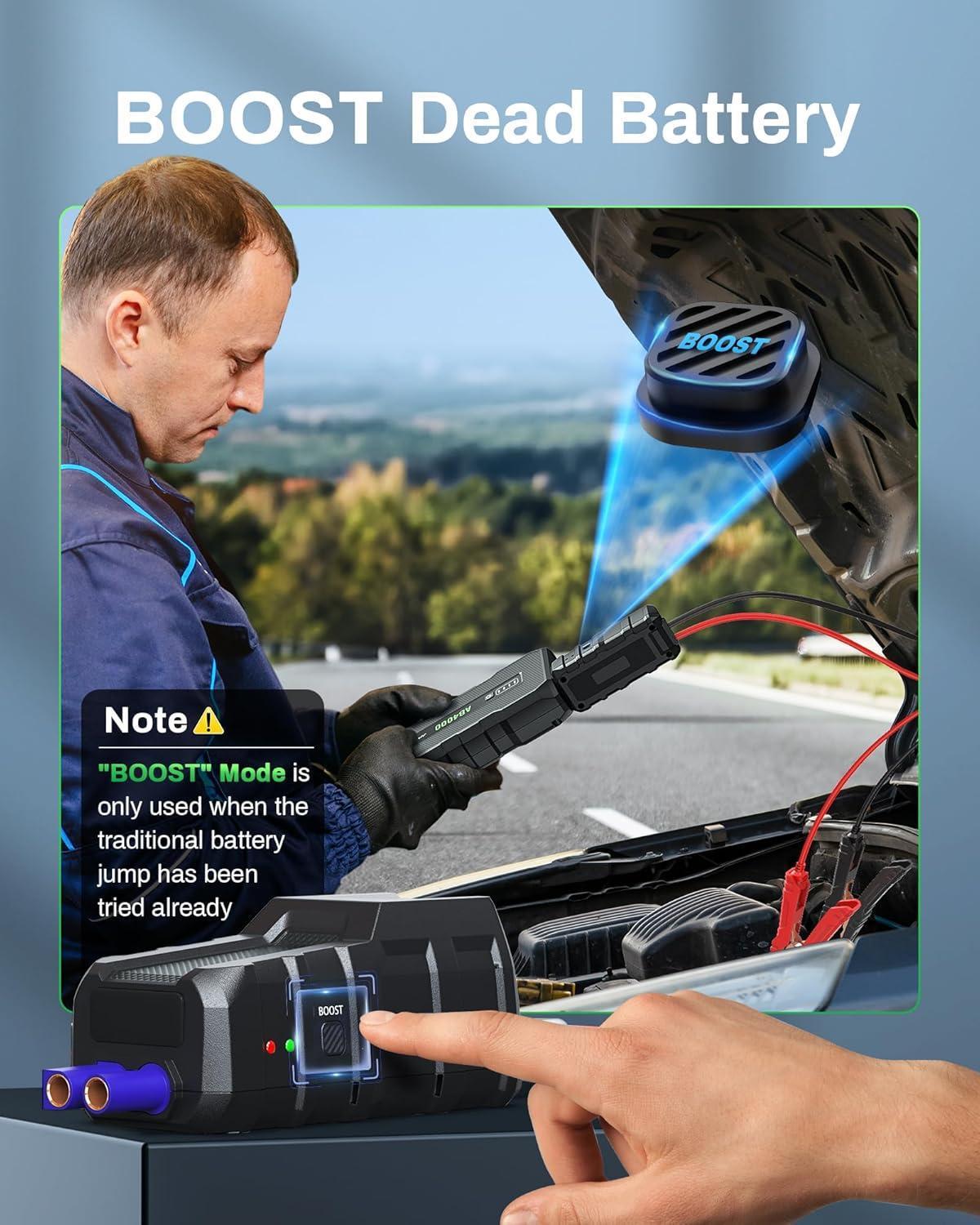 Tek Vortex 4000A Emergency Car Jump Starter
