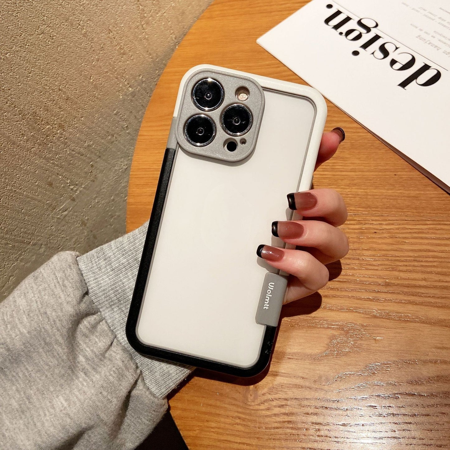 Contrast Color Silicone Frame Mobile Phone Case