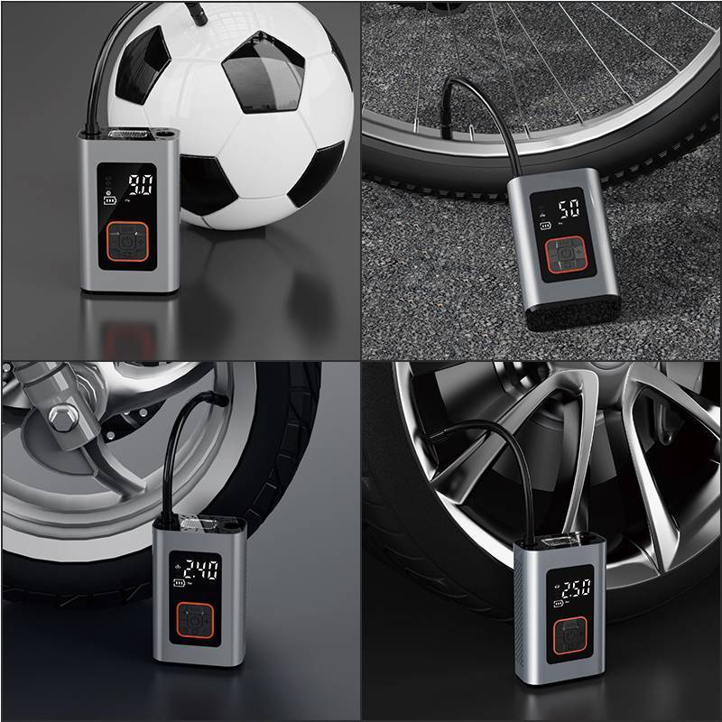 9-Function Digital Portable Tire Inflator , Air Compressor With LED Display