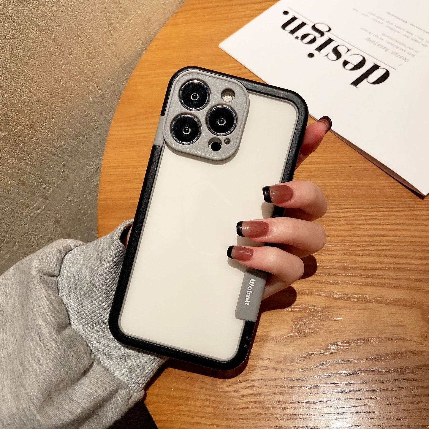 Contrast Color Silicone Frame Mobile Phone Case